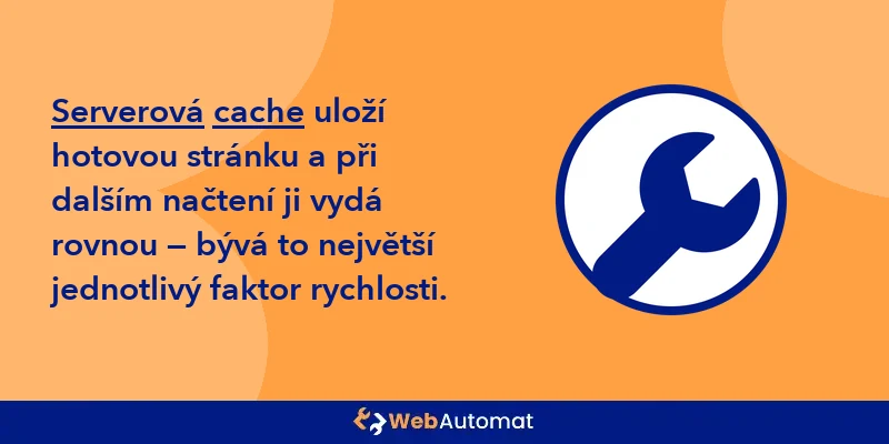 Serverová cache na WordPress hostingu (ilustrativní obrázek)